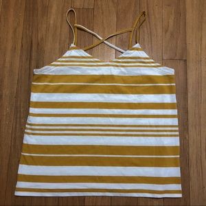 Yellow Tank Top Strappy Cami